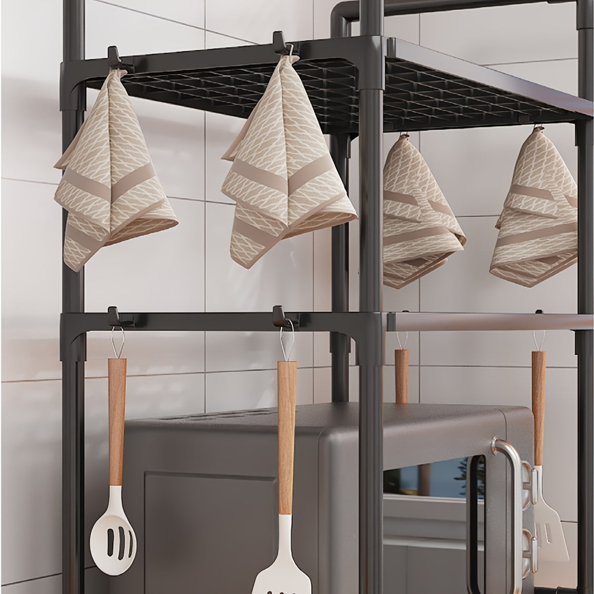 Microwave Oven Storage Rack
