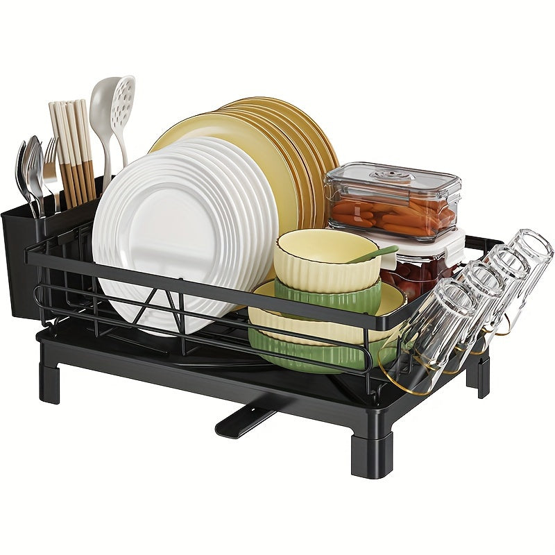 Dish Drying Rack with Drainboard
