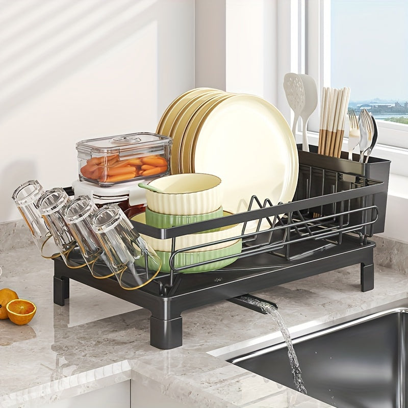 Dish Drying Rack with Drainboard