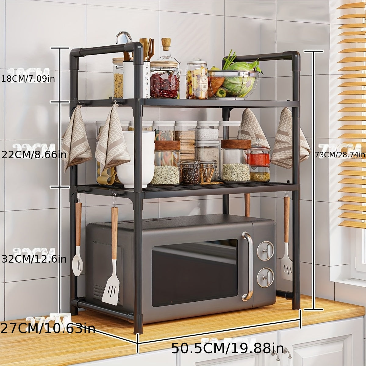 Microwave Oven Storage Rack